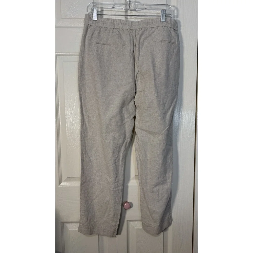 Zara Women's Linen Wide-Leg Pants Size M